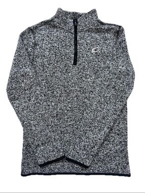 New Balance 1/4 Zip Pullover Youth L 14/16 Gray Heathered Women XS/S